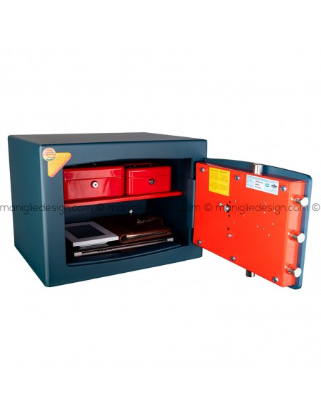 Cassaforte Technomax Gold Moby Diplo con chiave e combinazione GMD/5 da appoggio