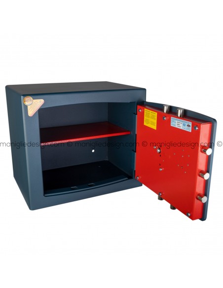 Cassaforte Technomax Gold Moby Diplo con chiave e combinazione GMD/6 a mobile