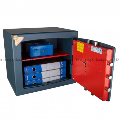 Cassaforte Technomax Gold Moby Diplo con chiave e combinazione GMD/6 a mobile