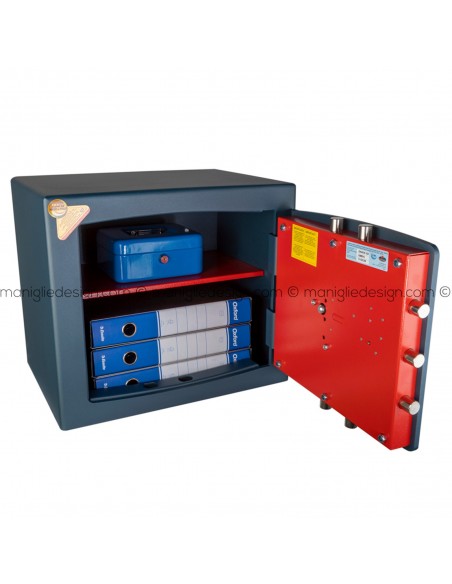 Cassaforte Technomax Gold Moby Diplo con chiave e combinazione GMD/6 a mobile