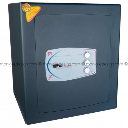 Cassaforte a mobile con chiave e combinazione Technomax Gold Moby Diplo GMD/7