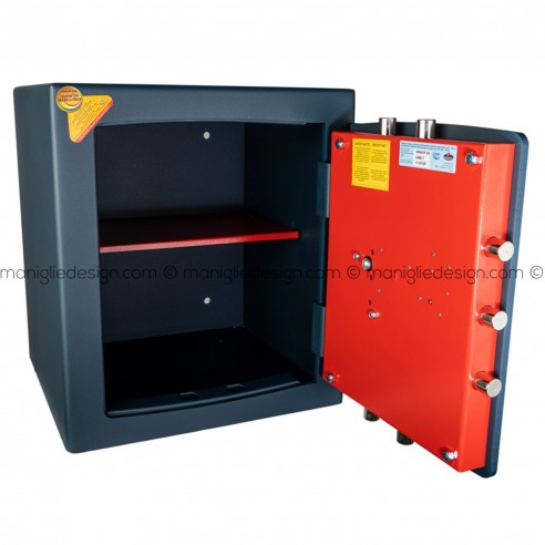 Cassaforte a mobile con chiave e combinazione Technomax Gold Moby Diplo GMD/7