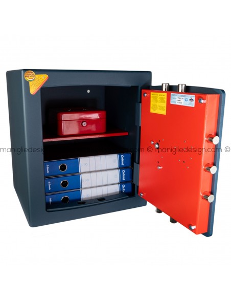 Cassaforte a mobile con chiave e combinazione Technomax Gold Moby Diplo GMD/7