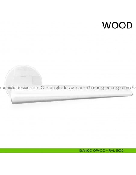 Maniglia per porta Wood Comit bianco opaco