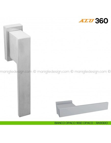 Maniglia per finestra martellina DK ALU 360 Comit bianco opaco