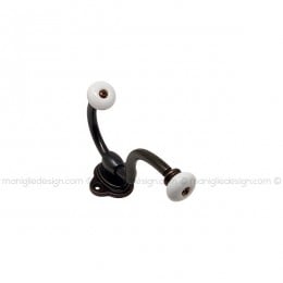 Appendiabiti a parete classico con ceramica Metal Style MG24205
