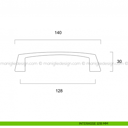 3 Maniglie A D In Plastica | Larghezza 140mm | Per Mobili, Porte, Cassetti | Resistente A Urti E Oli - Foto 9