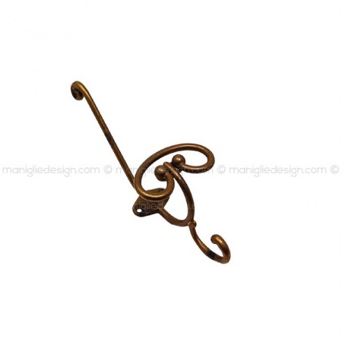 Appendiabiti a parete classico con cappelliera Metal Style MG1038