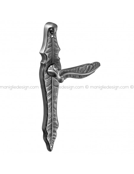 Maniglia per porta con placca Anny Poggi Mariani