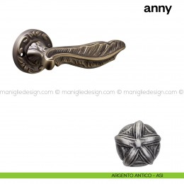 Maniglia per porta Anny Poggi Mariani con rosetta tonda 2