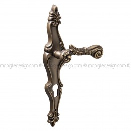 Maniglia per porta con placca Audrey Poggi Mariani