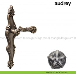 Maniglia per porta con placca Audrey Poggi Mariani 2