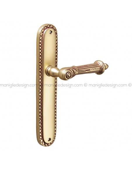 Maniglia per porta con placca Aurea Poggi Mariani