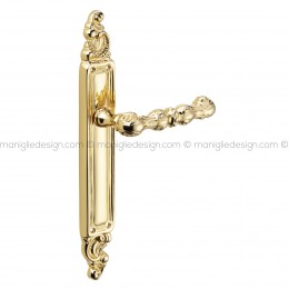 Maniglia per porta con placca Carmen Poggi Mariani