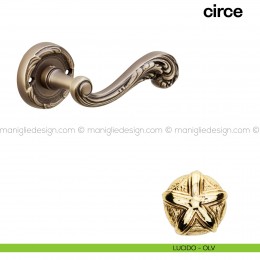 Maniglia per porta Circe Poggi Mariani con rosetta tonda 2