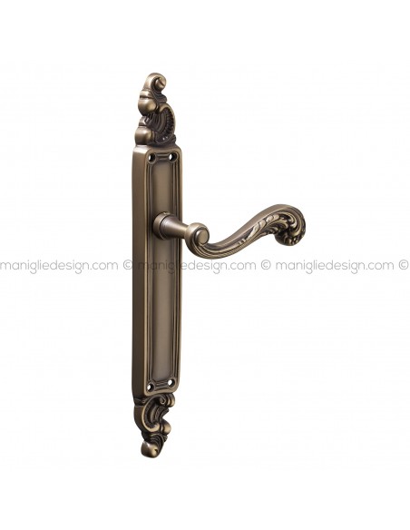 Maniglia per porta con placca Circe Poggi Mariani