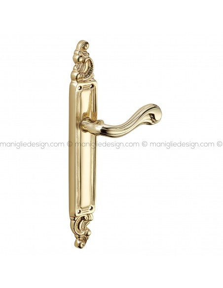 Maniglia per porta con placca Cometa Poggi Mariani