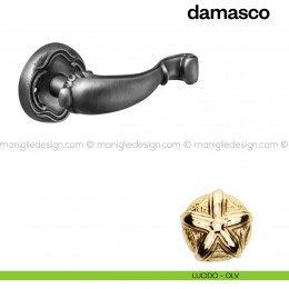 Maniglia per porta Damasco Poggi Mariani con rosetta tonda 2