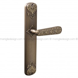 Maniglia per porta con placca Domingo Poggi Mariani