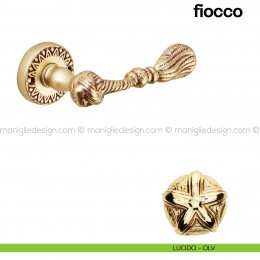 Maniglia per porta Fiocco Poggi Mariani con rosetta tonda 2