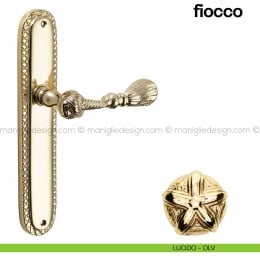 Maniglia per porta con placca Fiocco Poggi Mariani 2