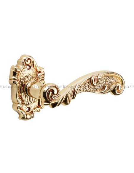 Maniglia per porta Helen Poggi Mariani con rosetta artistica