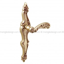 Maniglia per porta Helen con placca Poggi Mariani