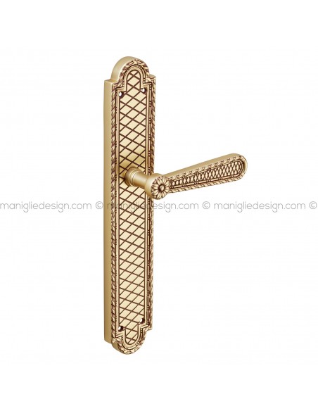 Maniglia per porta con placca Jordan Poggi Mariani