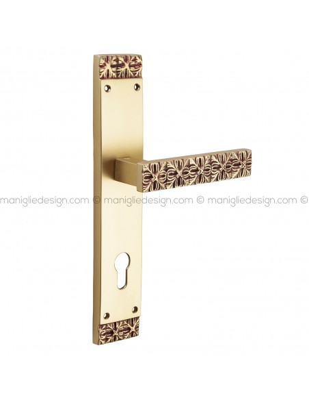 Maniglia per porta con placca Monnalisa Poggi Mariani