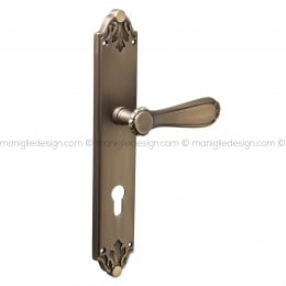 Maniglia per porta con placca Nadine Poggi Mariani