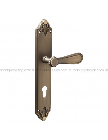 Maniglia per porta con placca Nadine Poggi Mariani