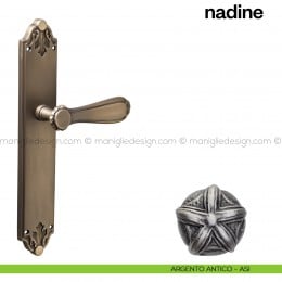 Maniglia per porta con placca Nadine Poggi Mariani 2
