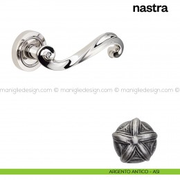 Maniglia per porta Nastra Poggi Mariani con rosetta semplice tonda 2