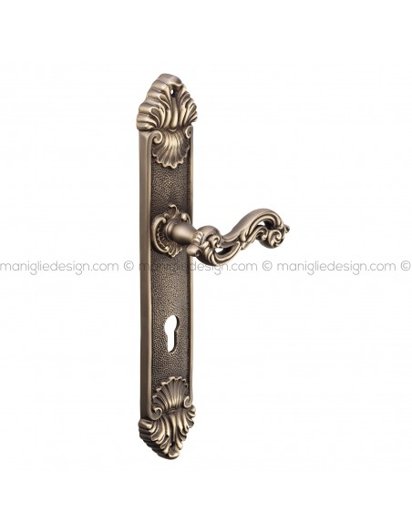 Maniglia per porta con placca Ninfa Poggi Mariani