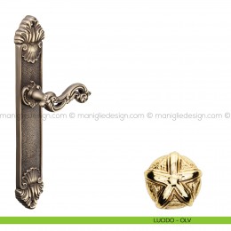 Maniglia per porta con placca Ninfa Poggi Mariani 2