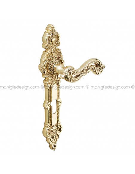 Maniglia per porta con placca Sagoma Lux Poggi Mariani