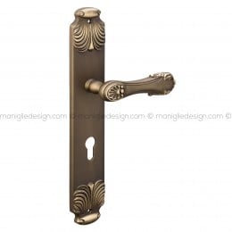 Maniglia per porta con placca Wati Poggi Mariani