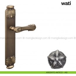 Maniglia per porta con placca Wati Poggi Mariani 2