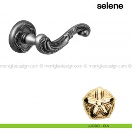 Maniglia per porta Selene Poggi Mariani con rosetta tonda 2