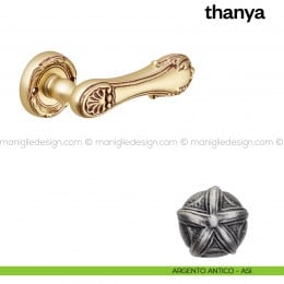 Maniglia per porta Thanya Poggi Mariani con rosetta tonda 2