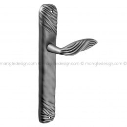 Maniglia per porta con placca Stenny Poggi Mariani