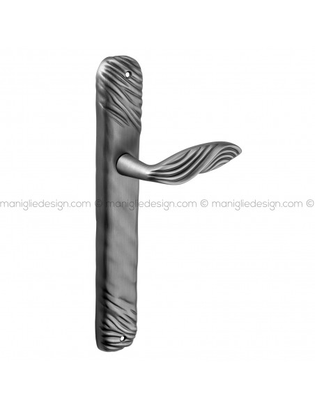 Maniglia per porta con placca Stenny Poggi Mariani