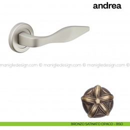 Maniglia per porta Andrea Poggi Mariani con rosetta tonda 2