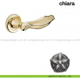 Maniglia per porta Chiara Poggi Mariani con rosetta tonda 2