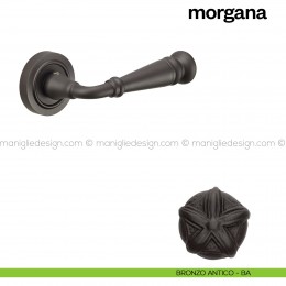 Maniglia per porta Morgana Poggi Mariani con rosetta tonda 2
