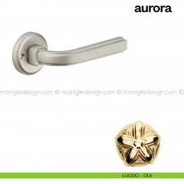 Maniglia per porta Aurora Poggi Mariani con rosetta tonda 2