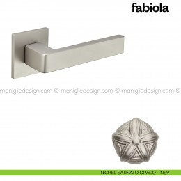 Maniglia per porta Fabiola Poggi Mariani con rosetta quadrata  2