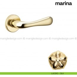 Maniglia per porta Marina Poggi Mariani con rosetta tonda 2