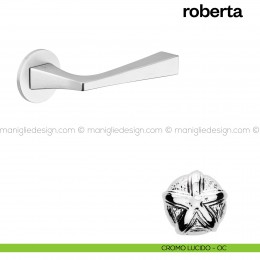 Maniglia per porta Roberta Poggi Mariani con rosetta tonda 2