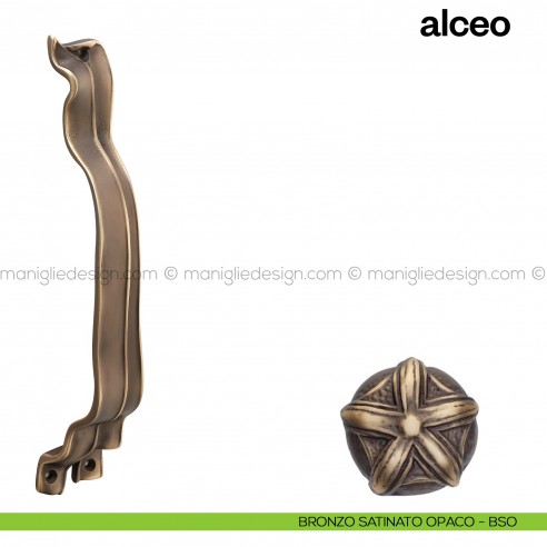 Maniglione per porta Alceo Poggi Mariani singolo bronzo satinato opaco - BSO